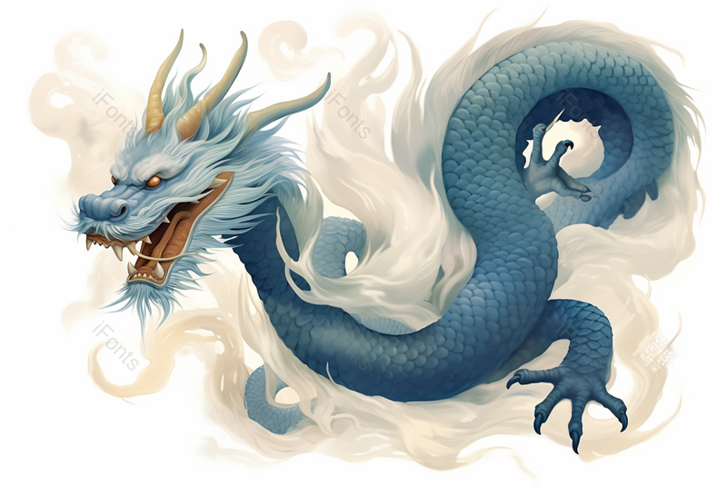 龙白底-中国风古风风景水墨神兽插画,插画/手绘图,插画/手绘图库,插画/手绘图下载,插画/手绘